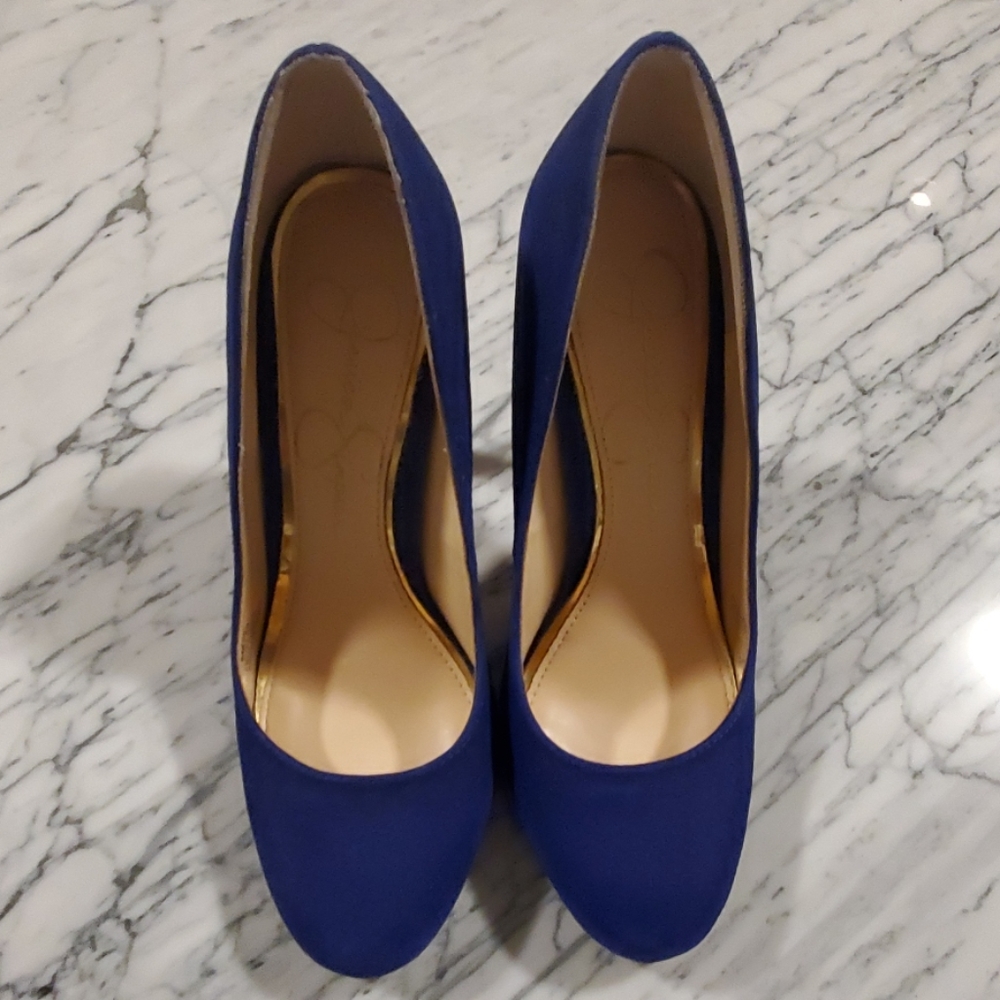 Jessica Simpson size 6 blue heels,  3" heel